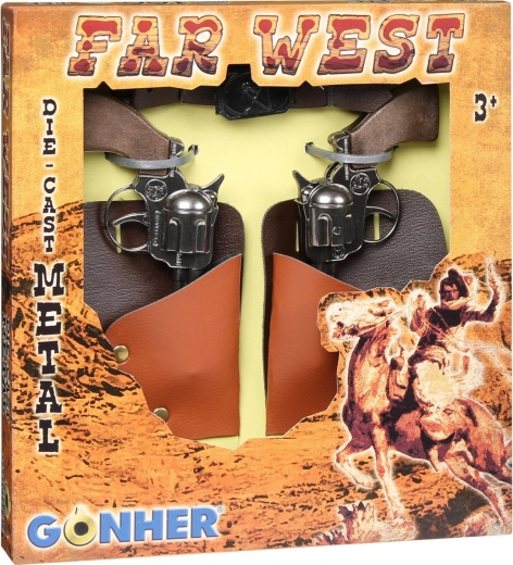 Set de vaquero de revólveres metálicos Gonher