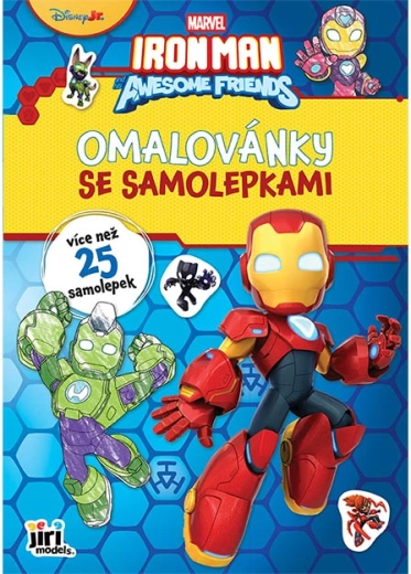 Libro para colorear A4 con pegatinas Ironman