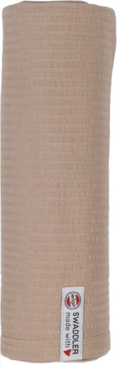 Pañal de tela Lodger swaddler seersucker beige 120 × 120 cm