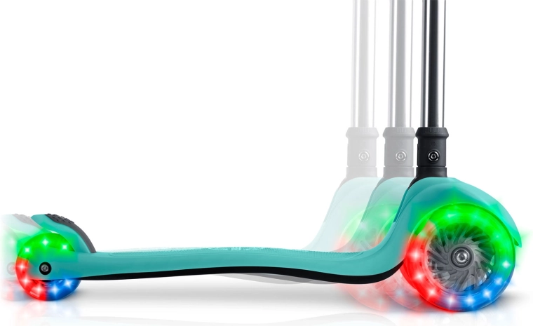 Equipamiento luminoso: plataforma fluorescente y ruedas LED