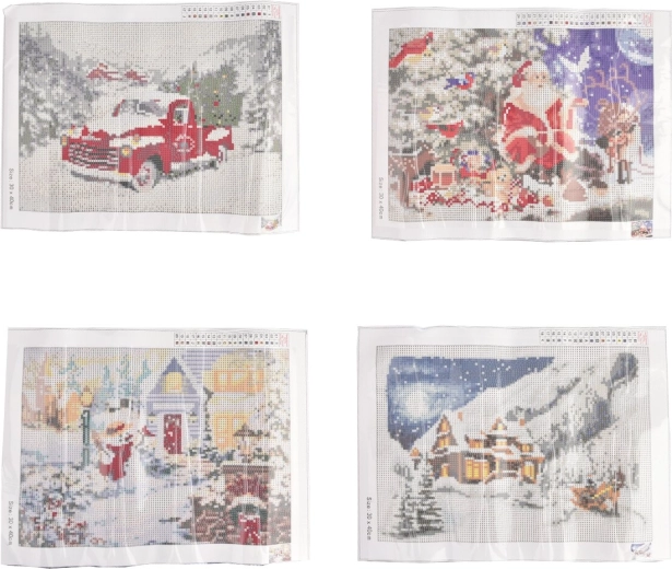 Kit creativo de pintura con diamantes: motivos navideños