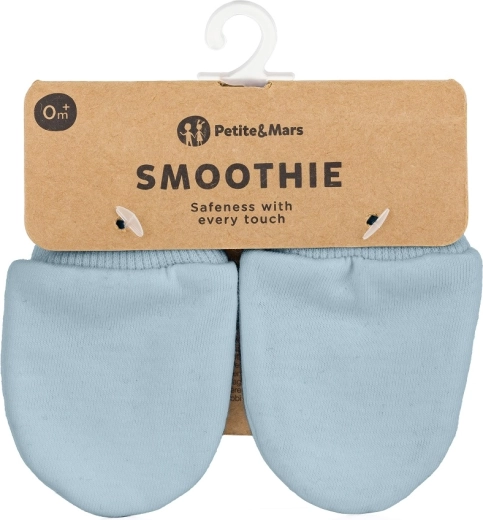 Manoplas para bebé Petite&Mars Smoothie Sky Blue