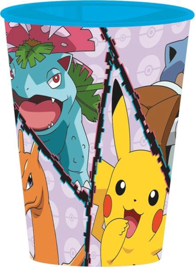 Vaso de plástico Pokémon 260 ml azul