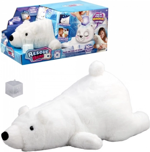 Osito de peluche interactivo rescatista con cubito de hielo mágico