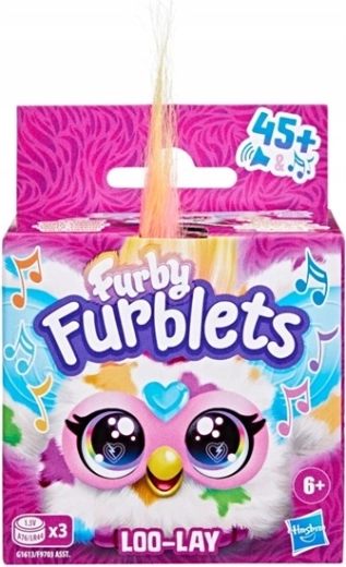 Furby Furblets Loo-Lay peluche mini interactivo con clip