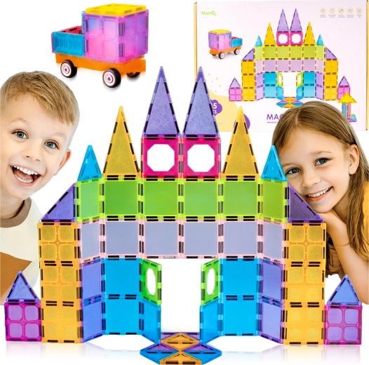 Construcción magnética 3D – set de 85 piezas