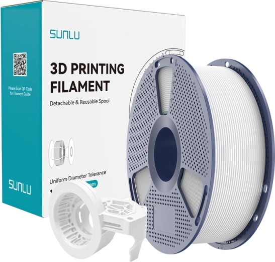 Filamento mate de alta velocidad SUNLU PETG – blanco
