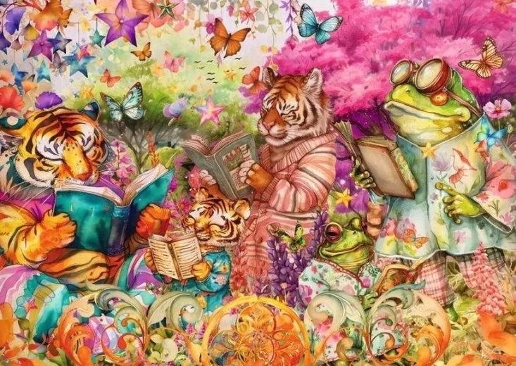 Puzzle Ravensburger Club de lectura 1000 piezas