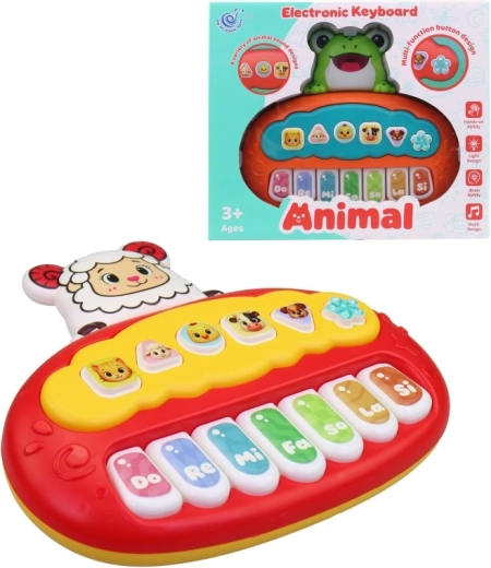 Piano infantil con forma de animal a pilas