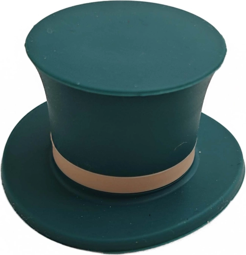 Tapón de silicona para botella con forma de sombrero, 2 colores