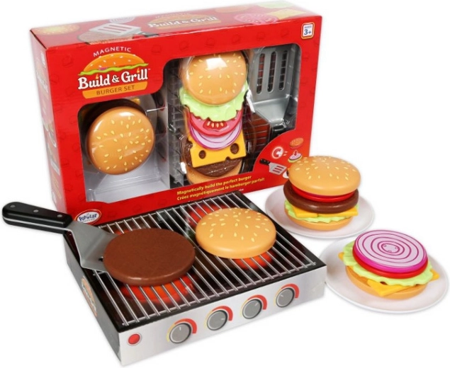 MalBlo juego magnético de hamburguesas