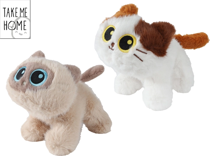 Gatita de peluche Take Me Home con ojos grandes - 1 unidad