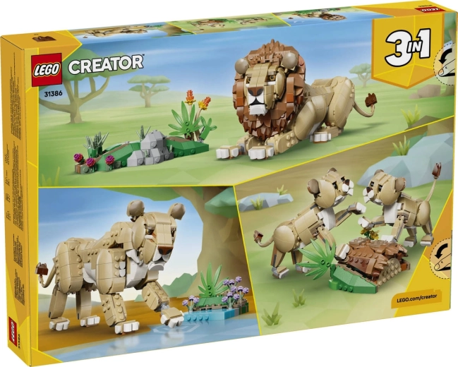 Tres modelos de animales en un solo set