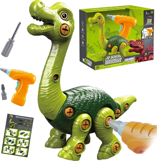 Kit de construcción atornillable Woopie de braquiosaurio con taladro