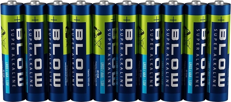 Pilas alcalinas AAA (LR03) BLOW Super Alkaline 10 uds.