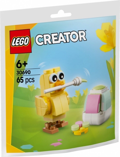 LEGO Creator pintado de huevos de Pascua con pollito