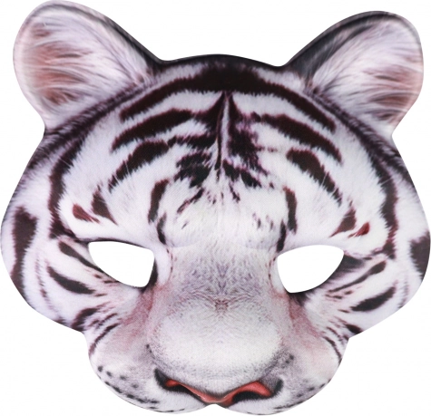 Máscara de tigre blanco