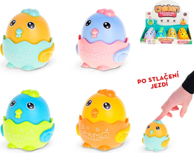 Pollito en movimiento de 7 cm: juguete interactivo para niños a partir de 3 años