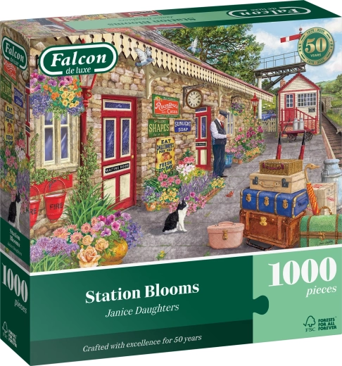 Puzzle Falcon Flores en la estación de tren, 1000 piezas