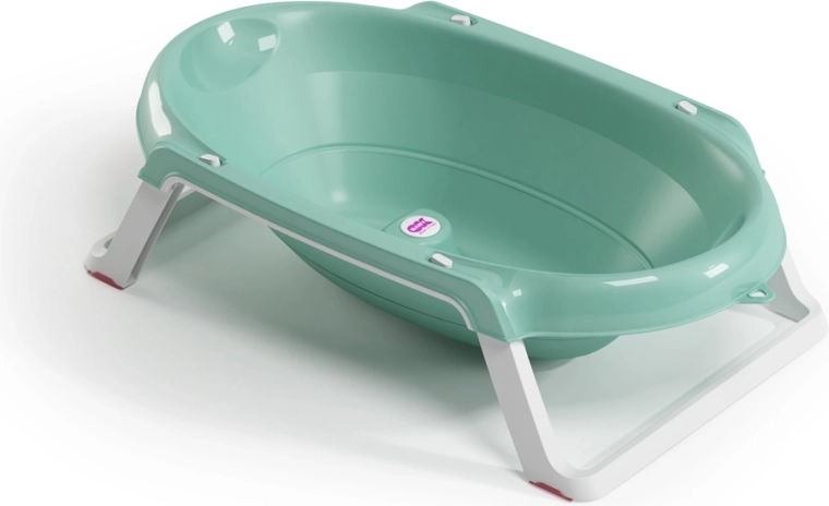 Ok Baby bañera plegable antideslizante Onda slim 0–12 meses sky blue