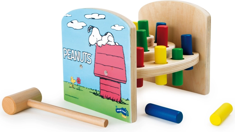 Banco de martilleo de madera Peanuts con motivo de Snoopy