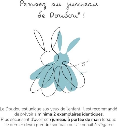 Set de regalo Doudou – conejito de peluche y manta