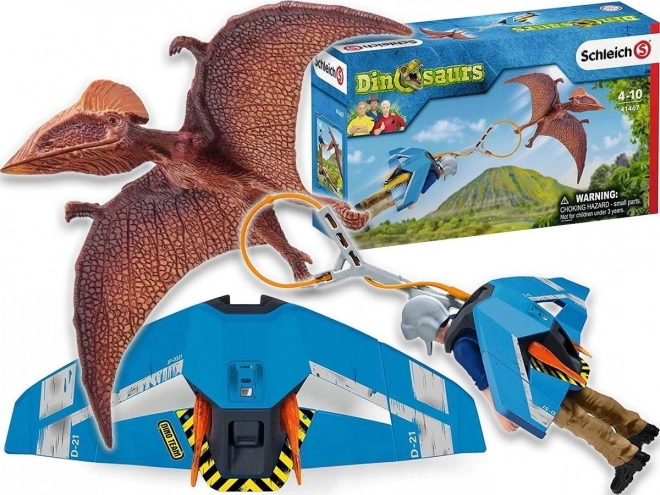 Schleich Dinosaurs mochila cohete Jetpack para persecución