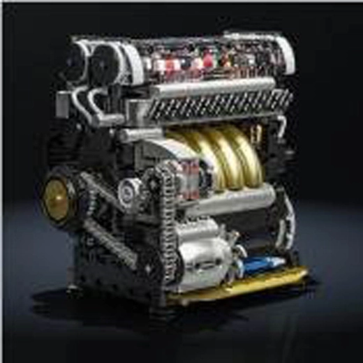 Kit de construcción de modelo de motor L-TYPE, 847 piezas