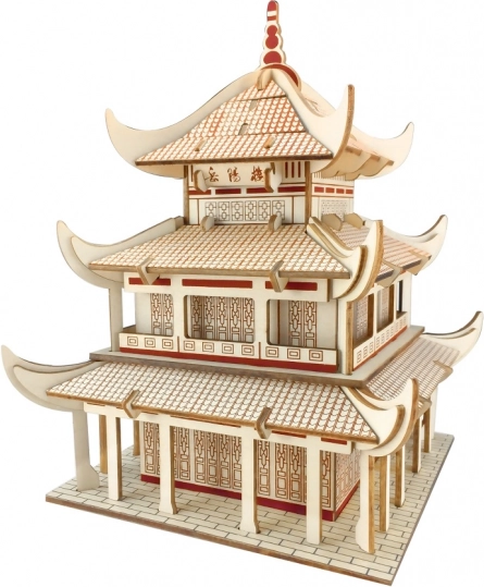Rompecabezas 3D de madera Yueyang Tower