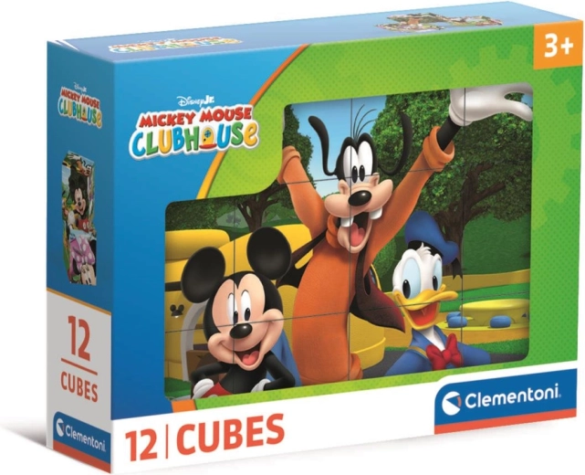 Puzzle de cubos 12 uds DISNEY Club de amigos de Minnie y Mickey – Clementoni