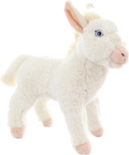 Burro blanco de peluche de 25 cm