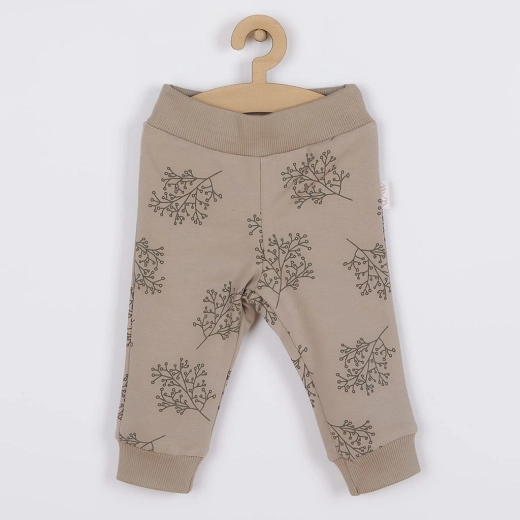 Pantalones de chándal de algodón para bebé Nicol Ella beige