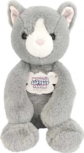 Gatito gris de peluche 40 cm