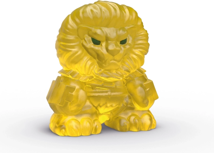 Minifigura transparente con melena de león
