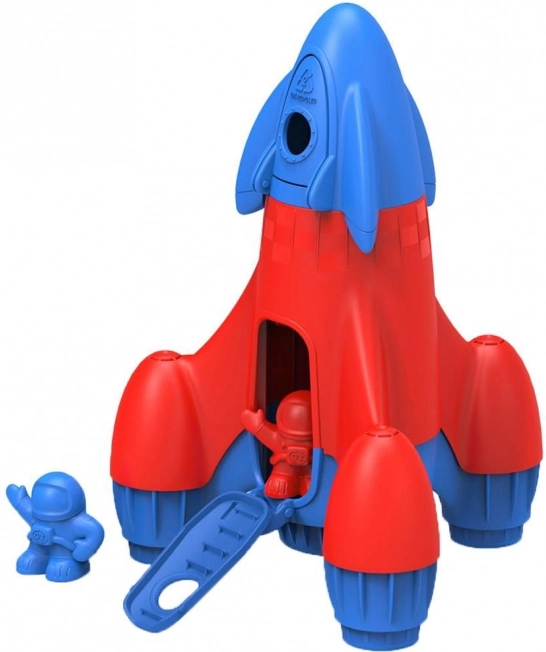 Green Toys cohete azul – juguete espacial ecológico para niños