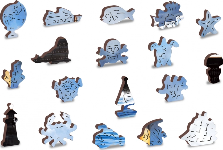 Piezas con formas únicas y detalles grabados con láser