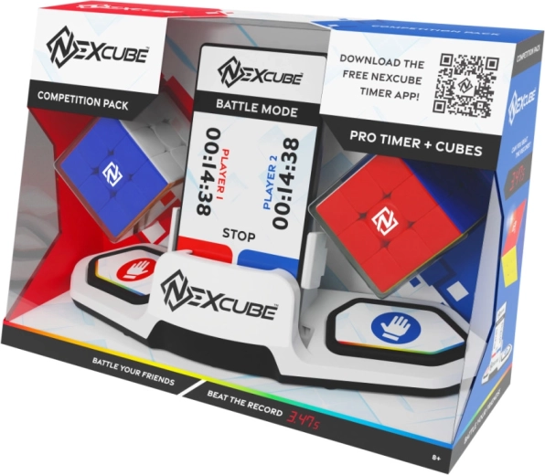 NexCube Battle Pack – set de dos cubos 3x3 con soporte y temporizador