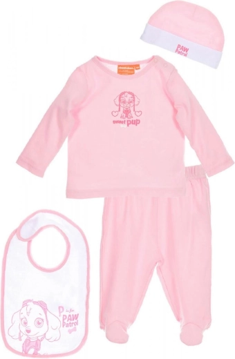 Set de regalo de La Patrulla Canina para bebé, rosa, 4 piezas