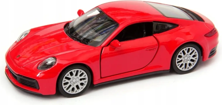 Modelo metálico Welly Porsche 911 Carrera 4S 1:34 rojo