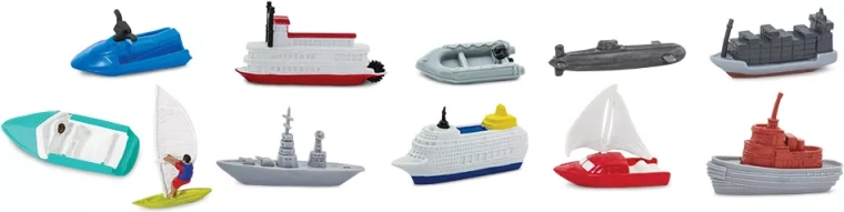 Safari Ltd. bolsa con réplicas de barcos en el agua (48 uds.)