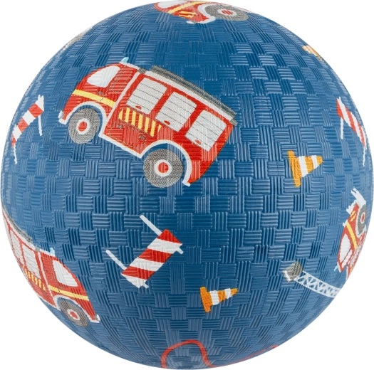 Balón infantil de bomberos 17 cm de caucho natural Sigikid