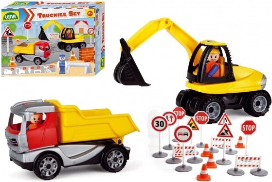 Truckies set de construcción con accesorios