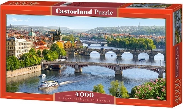 Puzle de 4000 piezas – puentes sobre el Moldava en Praga