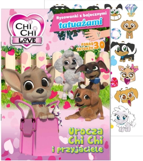 Chi Chi Love cuaderno para colorear con tatuajes de cuento de hadas, 1.ª parte