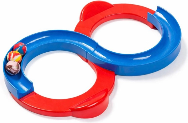 Merco ocho infinito – pista de equilibrio con bolita rojo-azul