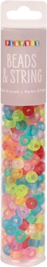Playbox cuentas de colores en tubo 250 uds. – mate