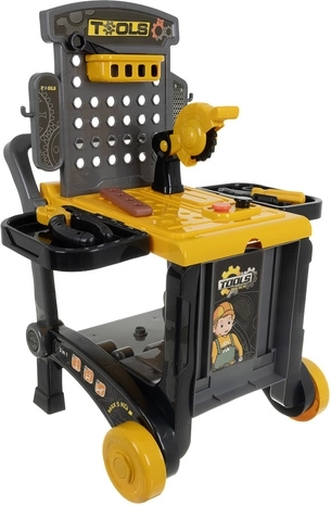 3 en 1: taller, carrito y carretilla