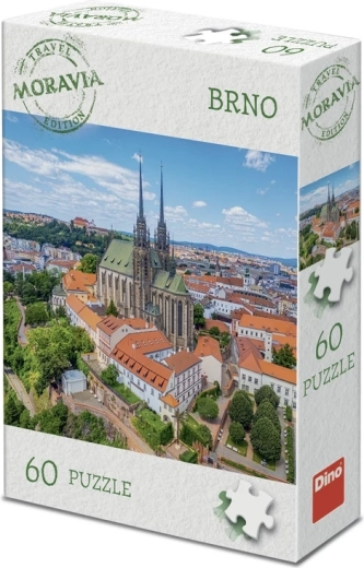Puzzle Dino edición turística Moravia: Brno (60 piezas)