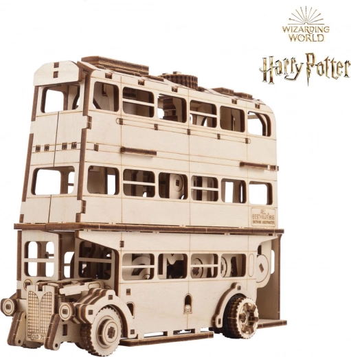 Ugears Puzzle Mecánico de Madera 3D Autobús Noctámbulo Harry Potter