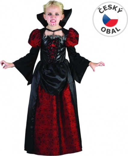 Vestido de carnaval Vampira para niñas 110 - 120 cm